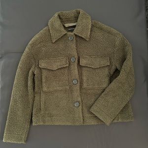 Banana Republic Factory Olive Teddy Jacket